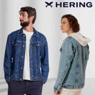 Jaqueta Jeans Masculina Trucker Com Lavanderia – hering