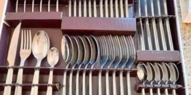 Jogo Talheres Faqueiro Módena 42 Pcs Inox Garfo Faca Colher