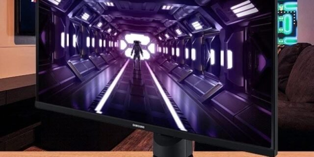 – Monitor Gamer Samsung Odyssey 27″, FHD, 144 Hz, 1ms, com ajuste de altura, HDMI, DP, VGA, Freesync, Preto, Série G3