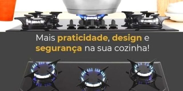 Cooktop 5 Bocas Britânia a Gás GLP Preto – BCT5P