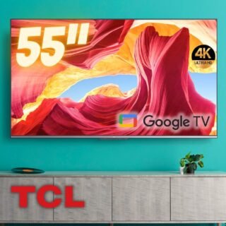 Smart TV Android 55″ TCL Led 4K UHD 55P725 HDR10 Bluetooth Google Assistant Borda Ultrafina Wi-Fi