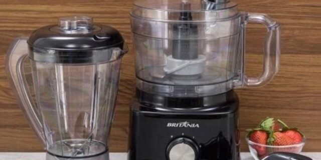 Multiprocessador de Alimentos Britânia Preto – BMP900P 900W SÓ 110V