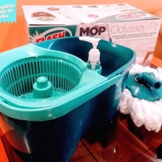Mop Giratório Odyssey Fit, Verde Esmeralda, FlashLimp