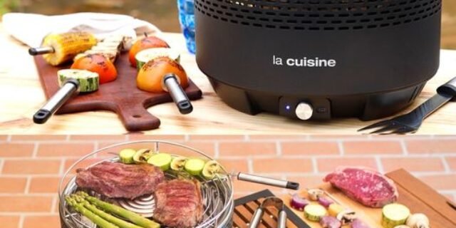 Churrasqueira Portátil à Carvão Compact – La Cuisine (3 Opções)