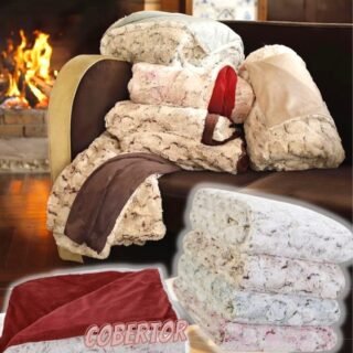 Cobertor Flannel Comfy 460g – Casa e Conforto (Casal ou Queen)