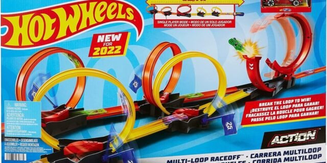 Hot Wheels Pista de Brinquedo Corrida Multi Loop, Multicolorido