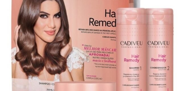 Kit Tratamento para o Cabelo Cadiveu Hair Remedy – Home Care 3 Unidades