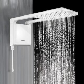 Chuveiro Acqua Storm Ultra, Lorenzetti, 220V 7800W, Branco, Pequeno