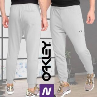 Calça Oakley Moletom Masculino – Cinza Claro