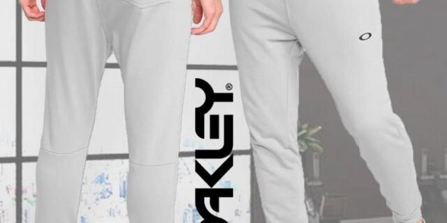 Calça Oakley Moletom Masculino – Cinza Claro