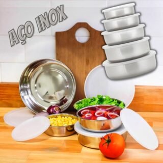50% de Volta no AME: Conjunto de Potes 5 peças – La Cuisine