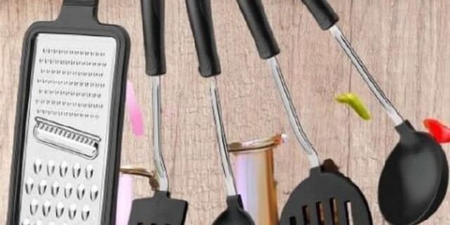 Jogo Utensilios Inox 5 peças Easy Preto – Tramontina