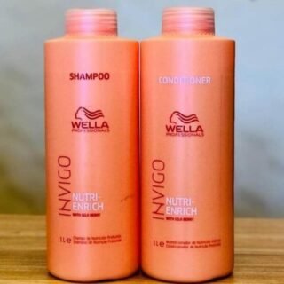 Kit Wella Pro Invigo Enrich Shampoo 1L + Condicionador 1L