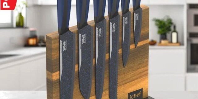 Suporte para Facas Ichef Wood Fix