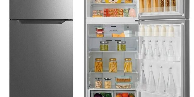 Refrigerador Midea Frost Free MD-RT453FGA04 com Iluminação em LED e Compartimento Extra Frio Inox – 425L