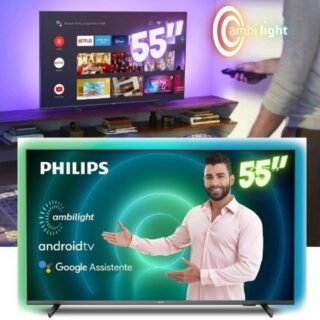 Smart TV Philips 55″ Ambilight 4K UHD LED Android TV 60Hz 55PUG7906/78