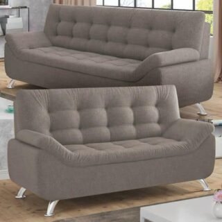 Sofá 2 Lugares Suede Decore Durban Linoforte
