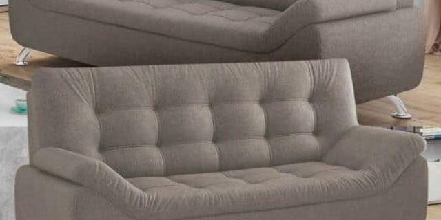 Sofá 2 Lugares Suede Decore Durban Linoforte