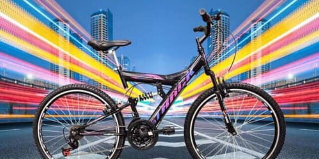 Bicicleta Aro 26 TB-300 XS Preta Degradê 21v Suspensão Full MTB Aero
