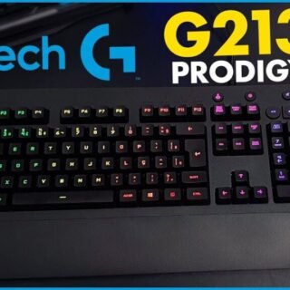 Teclado Gamer Logitech G213 com Layout ABNT2, RGB LIGHTSYNC, Controles de Mídia Dedicados, Design Durável e Resistente à Respingos
