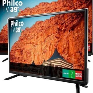 TV LED 39” Philco PTV39N87D HD com Conversor Digital 3 HDMI 1 USB Som Surround 60Hz – Preta
