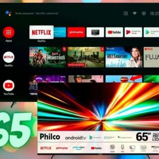 Smart TV LED 65″ 4K Philco PTV65G10AG11SK Android TV, Dolby Audio, HDR e Processador Quad-core
