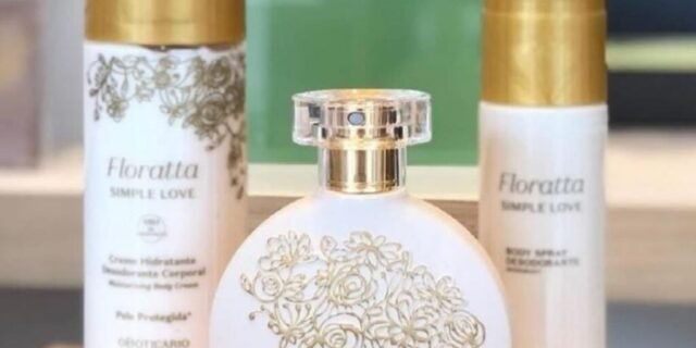Combo Floratta Simple Love: Desodorante Colônia 75ml + Body Spray 100ml + Loção Hidratante Desodorante 200ml