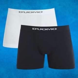 Kit 2 Cuecas Boxer Microfibra, Duomo, Masculino (2 Opções)