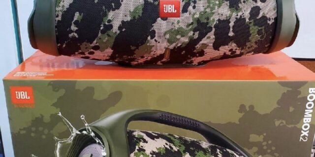Caixa de Som Portátil JBL Boombox 2, 80W RMS, Bluetooth 5.1, À Prova D´água, Camuflada