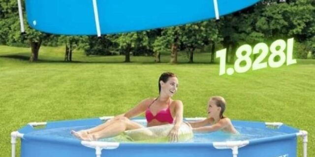 Piscina de Armação Metal Galvanizado 1.828L
