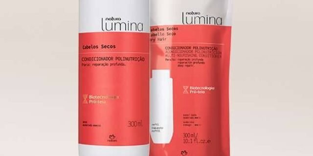 Kit Condicionador Polinutrição para Cabelos Secos Lumina com Refil