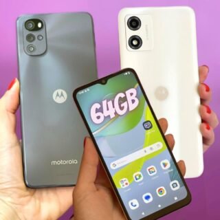 Smartphone Motorola Moto E13 4G 64GB 4GB RAM Off White