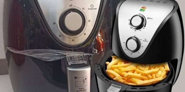 Fritadeira Elétrica Sem Óleo Air Fryer Mondial AF-30 Family Inox IV 3,5l – Preta