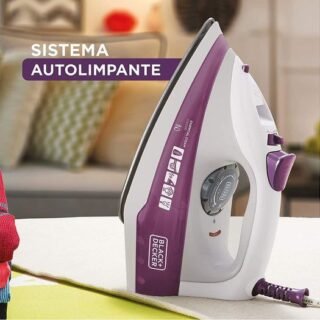 BLACK+DECKER Ferro de Passar a Vapor 1200W Roxo <em>SÓ 220V</em> FX1000