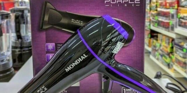 Secador de Cabelo Mondial Black Purple SCN-01 – Tourmaline 2000W 2 Velocidades
