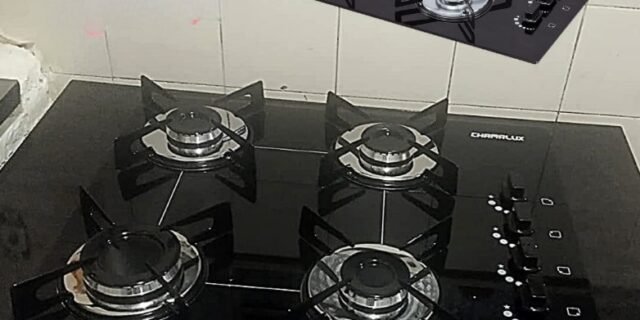 Cooktop 4 bocas Chamalux ultra chama preto T.C BIVOLT