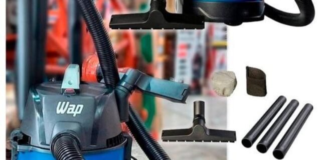 Aspirador de Pó e Água Compacto WAP GTW BAGLESS 1400W 6 Litros 160 mbar Soprador e Barril Portátil 220V