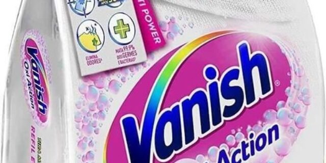 Tira Manchas em Pó Vanish Crystal White Oxi Action 400g para roupas brancas Refil Econômico