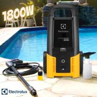 Lavadora de Alta Pressão Electrolux Ultra Wash UWS31 2200psi com Bico Vario, Bico Turbo e Engate Rápido – 1800W