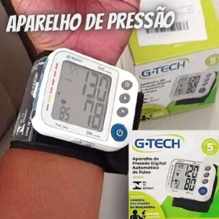 Aparelho De Pressão Arterial Digital Gtech Gp400 Com Estojo