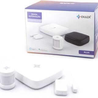 Kit Casa Inteligente Plus Sensor de Presença e Abertura Zigbee, EKAZA, Controle através do aplicativo, Compatível com Alexa