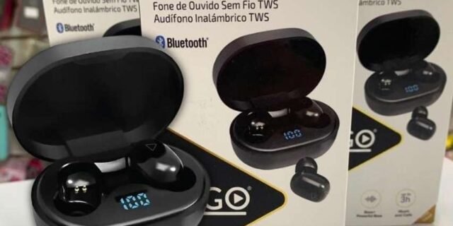 Fone de Ouvido Bluetooth Sem Fio TWS Air PRO Go i2GO com Estojo de Carregamento – i2GO PRO