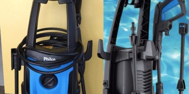 Lavadora de Alta Pressão Philco Force PLA2500 1500psi 1200W com Mangueira de Pressão e Cabo Elétrico de 5 Metros