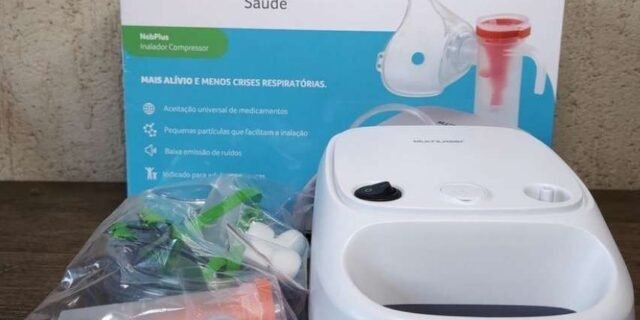 Inalador Compressor NebPlus Bivolt Multilaser Saúde