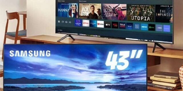 Smart TV LED 43″ 4K UHD Samsung UN43AU7700GXZD