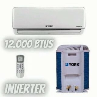 Ar condicionado Split Hi Wall Inverter York 12.000 Btus Frio 220v
