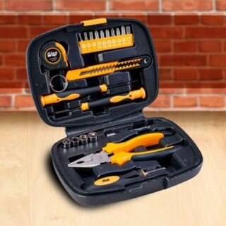 Kit de Ferramentas WAP MKF21 com Trena, Chaves, Estilete, Alicate, Maleta – 21 Peças
