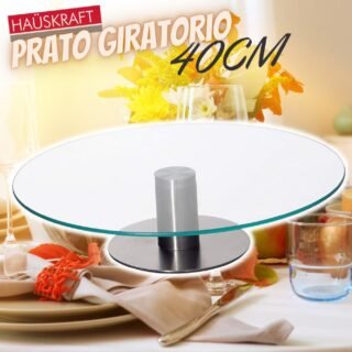 PRATO GIRATORIO 40CM TRANSP