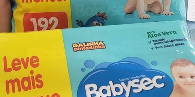Lenço Umedecido Babysec Galinha Pint Ultrafresh 192 Unids