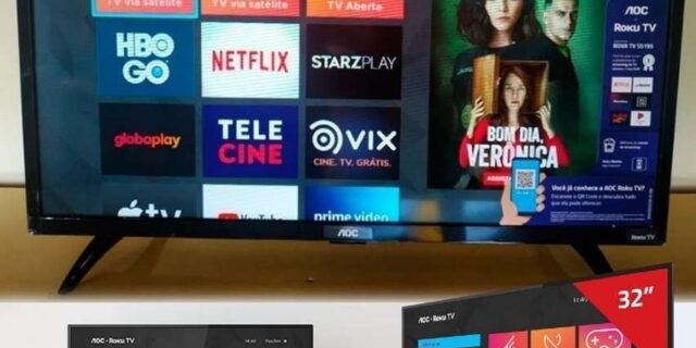 Smart TV LED 32” HD AOC Roku 32S5195/78